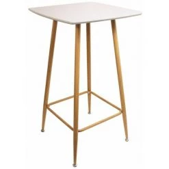 Paris Prix - Table De Bar Design "mange Debout" 102cm Blanc
