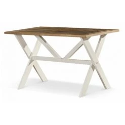 DECORATION D’AUTREFOIS Table Haute Bois Blanc Césuré 160x105x88.5cm - Blanc 9 DECORATION D’AUTREFOIS Table Haute Bois Blanc Césuré 160x105x88.5cm - Blanc -Table haute et bar Soldes 37392232 3