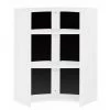 BEAUX MEUBLES PAS CHERS Meuble Comptoir, Meuble Bar 96 Cm Face Noire - Coloris: Blanc