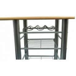 HAPPYSHOPPING Ensemble De Table Et De Chaises De Bar / Cuisine Bois -Table haute et bar Soldes 39452968 5