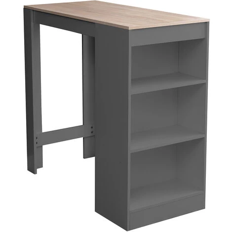 IKAYAA Table De Bar Hauteur Comptoir En Bois Table A Manger Ensemble Table De Comptoir Avec 3 Etageres De Rangement Cadre En Metal Pour Bar De Cuisine, Kaki - Kaki 3 IKAYAA Table De Bar Hauteur Comptoir En Bois Table A Manger Ensemble Table De Comptoir Avec 3 Etageres De Rangement Cadre En Metal Pour Bar De Cuisine, Kaki - Kaki