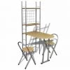ASUPERMALL Jeu De Bar Petit-dejeuner Pliable Avec 2 Chaises -Table haute et bar Soldes 39655919 1