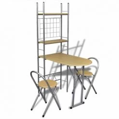 ASUPERMALL Jeu De Bar Petit-dejeuner Pliable Avec 2 Chaises 11 ASUPERMALL Jeu De Bar Petit-dejeuner Pliable Avec 2 Chaises -Table haute et bar Soldes 39655919 5