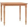 Table Batavia Bois De Teck Massif 85x85x75 Cm VidaXL