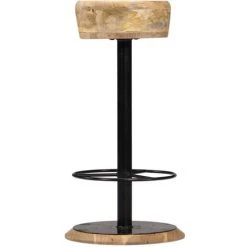 HAPPYSHOPPING Chaises De Bar 2 Pcs Bois De Manguier Solide -Table haute et bar Soldes 39704194 3