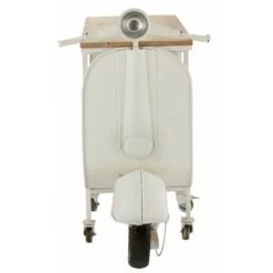 Paris Prix - Table De Bar & Range-bouteilles "scooter" 180cm Blanc -Table haute et bar Soldes 39780310 3