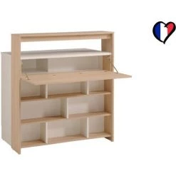 CONCEPT-USINE Meuble De Bar Avec Rangements Et Tablette Amovible Bois OKO