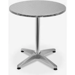 AHD AMAZING HOME DESIGN Table Avec Plateau Rond Pliant 70cm En Acier Pour Bar Extérieur Skladan -Table haute et bar Soldes 40008350 3