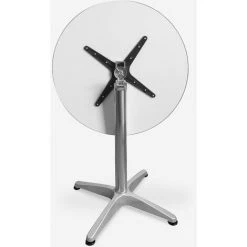 AHD AMAZING HOME DESIGN Table Avec Plateau Rond Pliant 70cm En Acier Pour Bar Extérieur Skladan -Table haute et bar Soldes 40008350 4