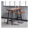 M-S Table De Bar 125x46x92 Cm En Acacia Massif