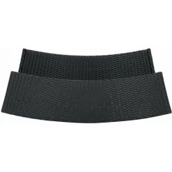 HAPPYSHOPPING Table De Bar De Jardin Noir 120x55x110 Cm Resine Tressee -Table haute et bar Soldes 40267369 5