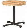 HAPPYSHOPPING Table De Bistro Ronde Ø80x75 Cm Bois De Manguier Brut -Table haute et bar Soldes 40270415 1
