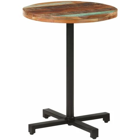 HAPPYSHOPPING Table De Bistro Ronde Ø60x75 Cm Bois De Recuperation Massif 3 HAPPYSHOPPING Table De Bistro Ronde Ø60x75 Cm Bois De Recuperation Massif