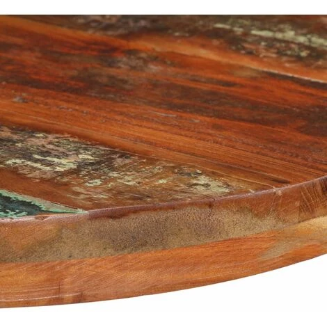 HAPPYSHOPPING Table De Bistro Ronde Ø60x75 Cm Bois De Recuperation Massif 5 HAPPYSHOPPING Table De Bistro Ronde Ø60x75 Cm Bois De Recuperation Massif – Image 3