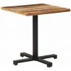 HAPPYSHOPPING Table De Bistro Carree 70x70x75 Cm Bois De Recuperation Massif -Table haute et bar Soldes 40270471 1