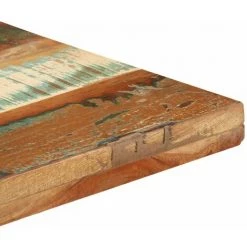 HAPPYSHOPPING Table De Bistro Carree 50x50x110 Cm Bois De Recuperation Massif -Table haute et bar Soldes 40270496 4
