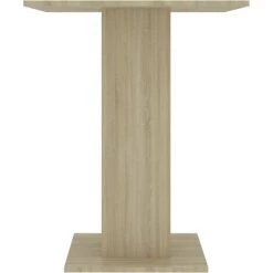 HAPPYSHOPPING Table De Bistro Chene Sonoma 60x60x75 Cm Agglomere -Table haute et bar Soldes 40285429 5