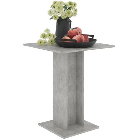 HAPPYSHOPPING Table De Bistro Gris Beton 60x60x75 Cm Agglomere 5 HAPPYSHOPPING Table De Bistro Gris Beton 60x60x75 Cm Agglomere – Image 3