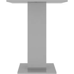 HAPPYSHOPPING Table De Bistro Gris Brillant 60x60x75 Cm Agglomere -Table haute et bar Soldes 40285498 5