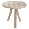 LES TENDANCES Table De Bar Ronde Bois Massif Clair Azura D 75 Cm -Table haute et bar Soldes 40649555 1