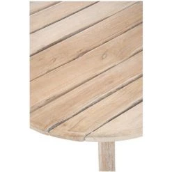 LES TENDANCES Table De Bar Ronde Bois Massif Clair Azura D 75 Cm -Table haute et bar Soldes 40649555 2