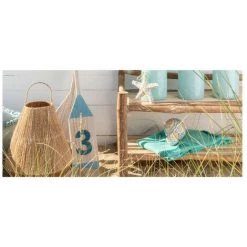 LES TENDANCES Table De Bar Ronde Bois Massif Clair Azura D 75 Cm -Table haute et bar Soldes 40649555 4