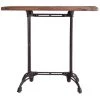 LES TENDANCES Table De Bar Orme Massif Recyclé Foncé Et Pieds Métal Noir Buck 2 LES TENDANCES Table De Bar Orme Massif Recyclé Foncé Et Pieds Métal Noir Buck -Table haute et bar Soldes 40682091 1