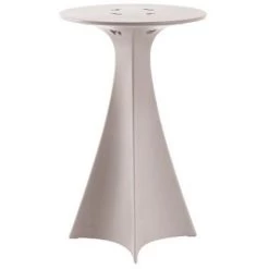 Table Haute Pour Tabouret Design Moderne Home Garden Bar Slide Jet | Couleur: Gris Clair -Table haute et bar Soldes 41586547 5