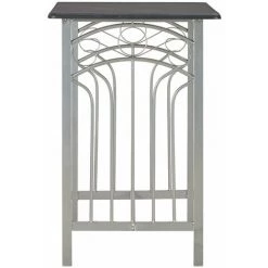 HAPPYSHOPPING Ensemble De Bar 3 Pcs Bois Et Acier Noir 10 HAPPYSHOPPING Ensemble De Bar 3 Pcs Bois Et Acier Noir -Table haute et bar Soldes 41956516 4