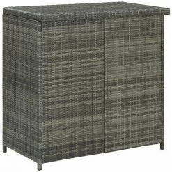 HAPPYSHOPPING Ensemble De Bar 3 Pcs Resine Tressee Gris 11 HAPPYSHOPPING Ensemble De Bar 3 Pcs Resine Tressee Gris -Table haute et bar Soldes 41959953 5