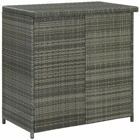 HAPPYSHOPPING Ensemble De Bar 3 Pcs Resine Tressee Gris 7 HAPPYSHOPPING Ensemble De Bar 3 Pcs Resine Tressee Gris – Image 5