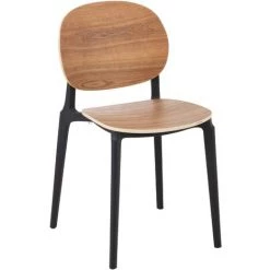LES TENDANCES Chaise Basic Plastique Beige Naturel Lolita L 46 Cm