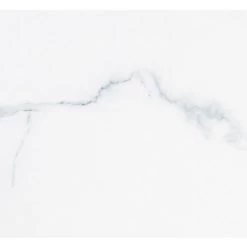 LES TENDANCES Table De Bar Art Déco Verre Cristal Teinté Blanc Marbré Et Acier Doré Kola 180 Cm -Table haute et bar Soldes 41999091 5