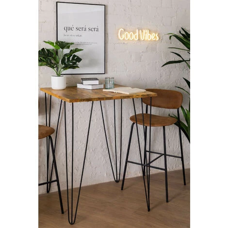 Table Haute En Manguier (80x80 Cm) Meriem SKLUM Bois De Manguiers - Fer Mangue - Mangue Mangue 4 Table Haute En Manguier (80x80 Cm) Meriem SKLUM Bois De Manguiers - Fer Mangue - Mangue Mangue – Image 2