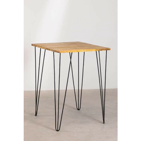 Table Haute En Manguier (80x80 Cm) Meriem SKLUM Bois De Manguiers - Fer Mangue - Mangue Mangue 5 Table Haute En Manguier (80x80 Cm) Meriem SKLUM Bois De Manguiers - Fer Mangue - Mangue Mangue – Image 3