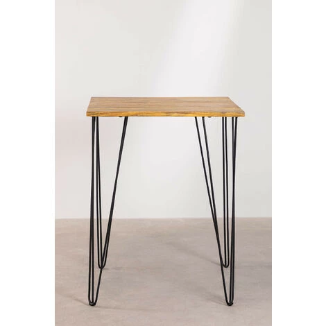 Table Haute En Manguier (80x80 Cm) Meriem SKLUM Bois De Manguiers - Fer Mangue - Mangue Mangue 6 Table Haute En Manguier (80x80 Cm) Meriem SKLUM Bois De Manguiers - Fer Mangue - Mangue Mangue – Image 4