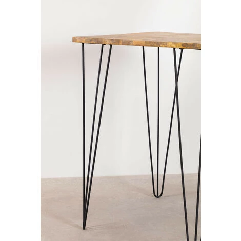 Table Haute En Manguier (80x80 Cm) Meriem SKLUM Bois De Manguiers - Fer Mangue - Mangue Mangue 7 Table Haute En Manguier (80x80 Cm) Meriem SKLUM Bois De Manguiers - Fer Mangue - Mangue Mangue – Image 5