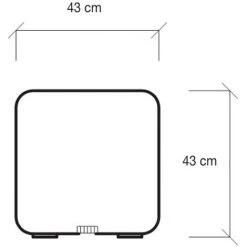 AHD AMAZING HOME DESIGN Table Cubique Lumineuse LED D’extérieur 43x43cm Bar Restaurant Cubo Bò 11 AHD AMAZING HOME DESIGN Table Cubique Lumineuse LED D’extérieur 43x43cm Bar Restaurant Cubo Bò -Table haute et bar Soldes 43381911 5