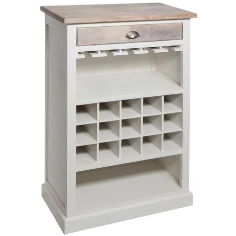 Meuble De Bar Coloris Blanc En Bois - L. 73 X L. 40 X H. 115 Cm -PEGANE- 3 Meuble De Bar Coloris Blanc En Bois - L. 73 X L. 40 X H. 115 Cm -PEGANE-