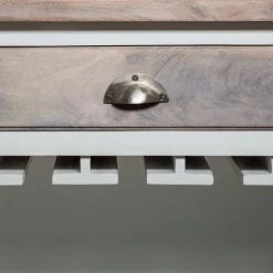 Meuble De Bar Coloris Blanc En Bois - L. 73 X L. 40 X H. 115 Cm -PEGANE- 8 Meuble De Bar Coloris Blanc En Bois - L. 73 X L. 40 X H. 115 Cm -PEGANE- -Table haute et bar Soldes 43530197 3