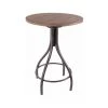 M-S Table De Bar Ronde 70x92 Cm En Sapin Et Métal - OONA 2 M-S Table De Bar Ronde 70x92 Cm En Sapin Et Métal - OONA -Table haute et bar Soldes 43900971 1