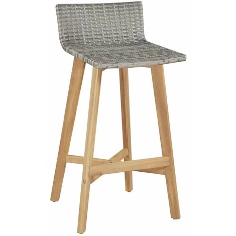 HAPPYSHOPPING Mobilier A Diner D'exterieur 5 Pcs Bois D'acacia Solide 5 HAPPYSHOPPING Mobilier A Diner D'exterieur 5 Pcs Bois D'acacia Solide – Image 3