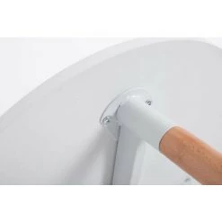 DéCOSHOP26 Table De Cuisine Petite Table D'appoint Ronde 3 Pieds En Bois Clair Ø60 Cm - Noir -Table haute et bar Soldes 4481926 4