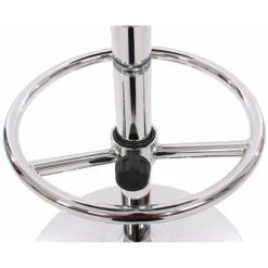 DéCOSHOP26 Table Haute De Bar Bistrot Avec Repose-pied 109 Cm Noir - Noir -Table haute et bar Soldes 4482396 3