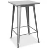 PRIVATEFLOOR Table De Bar Stylix Design Industriel En Métal - 100cm- Nouvelle édition Acier - Metal, Acier - Acier