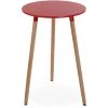 Versa Nashik Table Haute Type Bar Ronde Pour Cuisine, Salon Ou Terrasse, 95x60x60cm - Rouge Et Marron -Table haute et bar Soldes 45299339 1