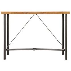 TRUE DEAL Table De Bar Teck Recyclé Massif 150 X 70 X 106 Cm -Table haute et bar Soldes 45779470 4