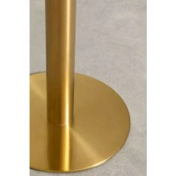 Table Haute Carrée Marbre (60x60 Cm) Chack Métallique SKLUM Marbre Doré - Doré Blanc -Table haute et bar Soldes 45975309 5