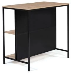 IDMARKET Table De Bar îlot DETROIT Design Industriel 10 IDMARKET Table De Bar îlot DETROIT Design Industriel -Table haute et bar Soldes 46360165 4