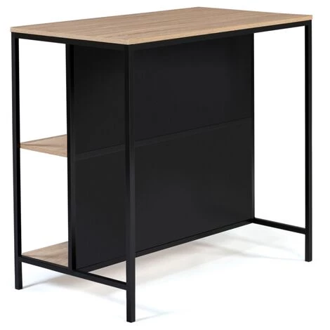 IDMARKET Table De Bar îlot DETROIT Design Industriel 6 IDMARKET Table De Bar îlot DETROIT Design Industriel – Image 4